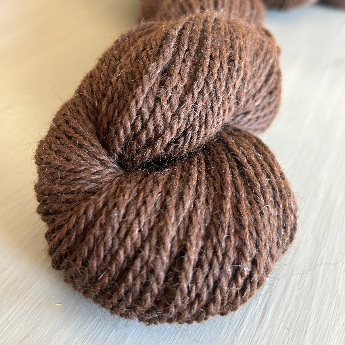 Avalon Dark Brown Worsted Alpaca and Bamboo Yarn