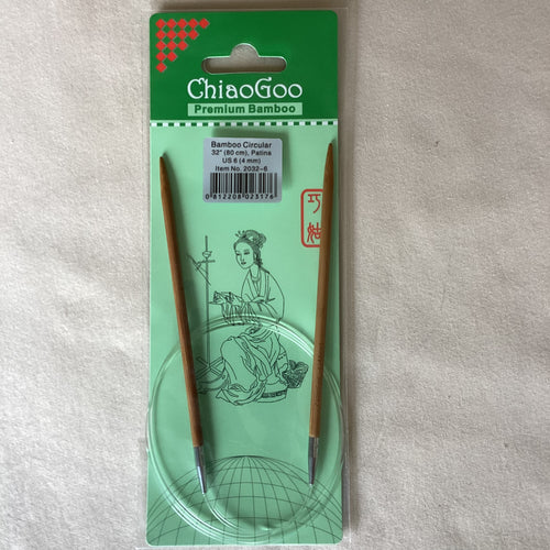 ChiaoGoo Premium Bamboo 32” Circular Needles (Sizes 1-6)