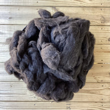Load image into Gallery viewer, Alpaca/Wool Roving - Black &amp; Charcoal Gray, 1 pound