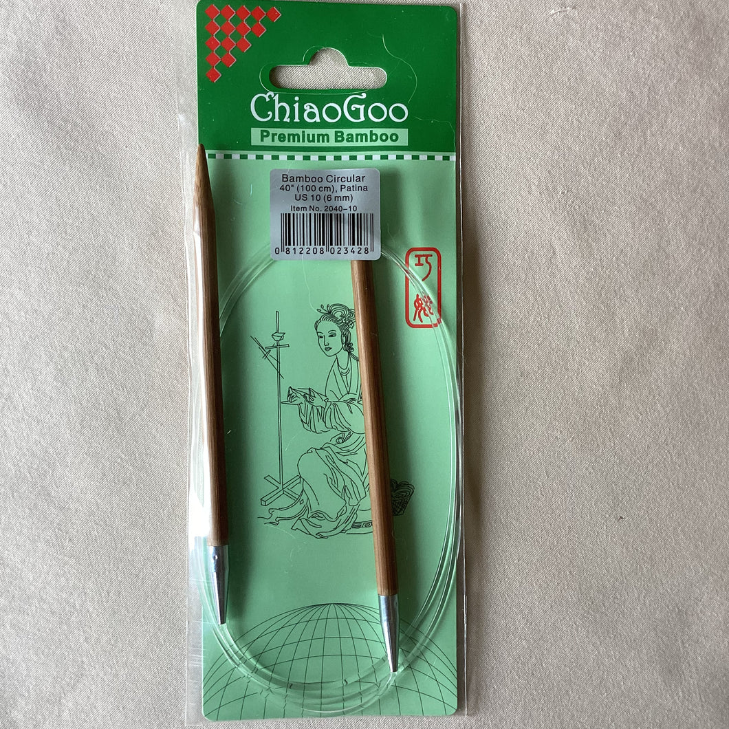 ChiaoGoo Patina Bamboo Circular Needles