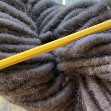 Load image into Gallery viewer, Dark Brown Core Spun Alpaca Rug Yarn