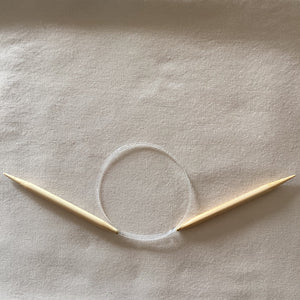 Clover Premium Bamboo 16” Circular Knitting Needles (Size 1, 2)