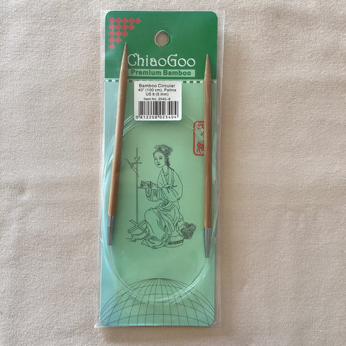 ChiaoGoo Premium Bamboo 40” Circular Needles (Size 4, 5, 6)