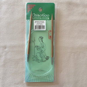 ChiaoGoo Premium Bamboo 40” Circular Needles (Size 7, 8, 9)