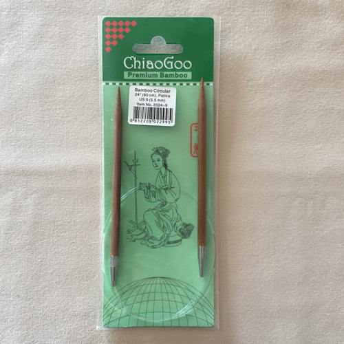 ChiaoGoo Premium Bamboo 24” Circular Needles (Size 7, 8, 9)