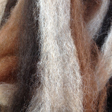 Load image into Gallery viewer, Tri-color alpaca roving